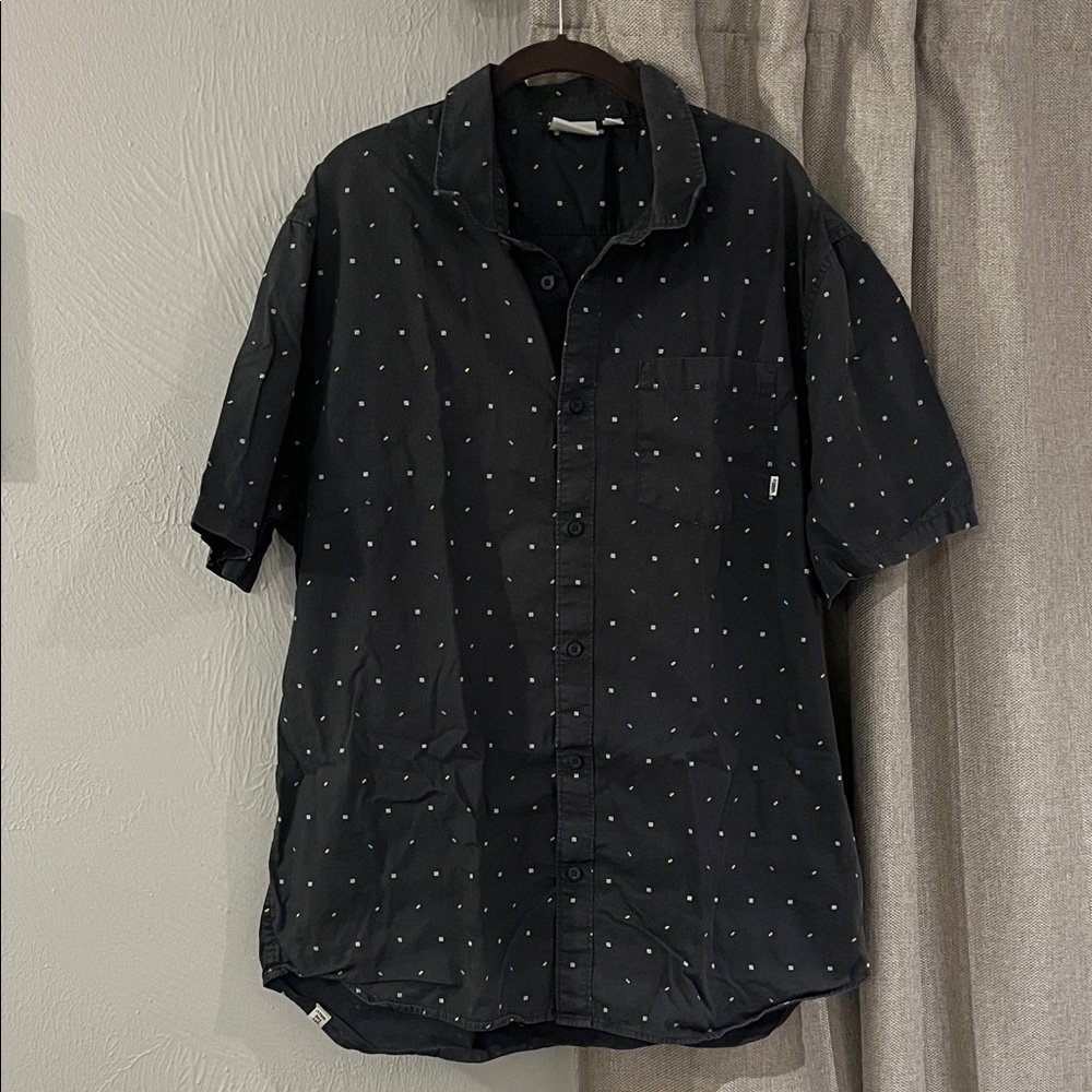 Vans Black Button Down Shirt xxl